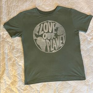 Old Navy Kids Green 'Love Our Planet' T-Shirt